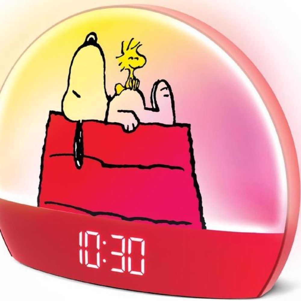 snoopy sunrise alarm clock